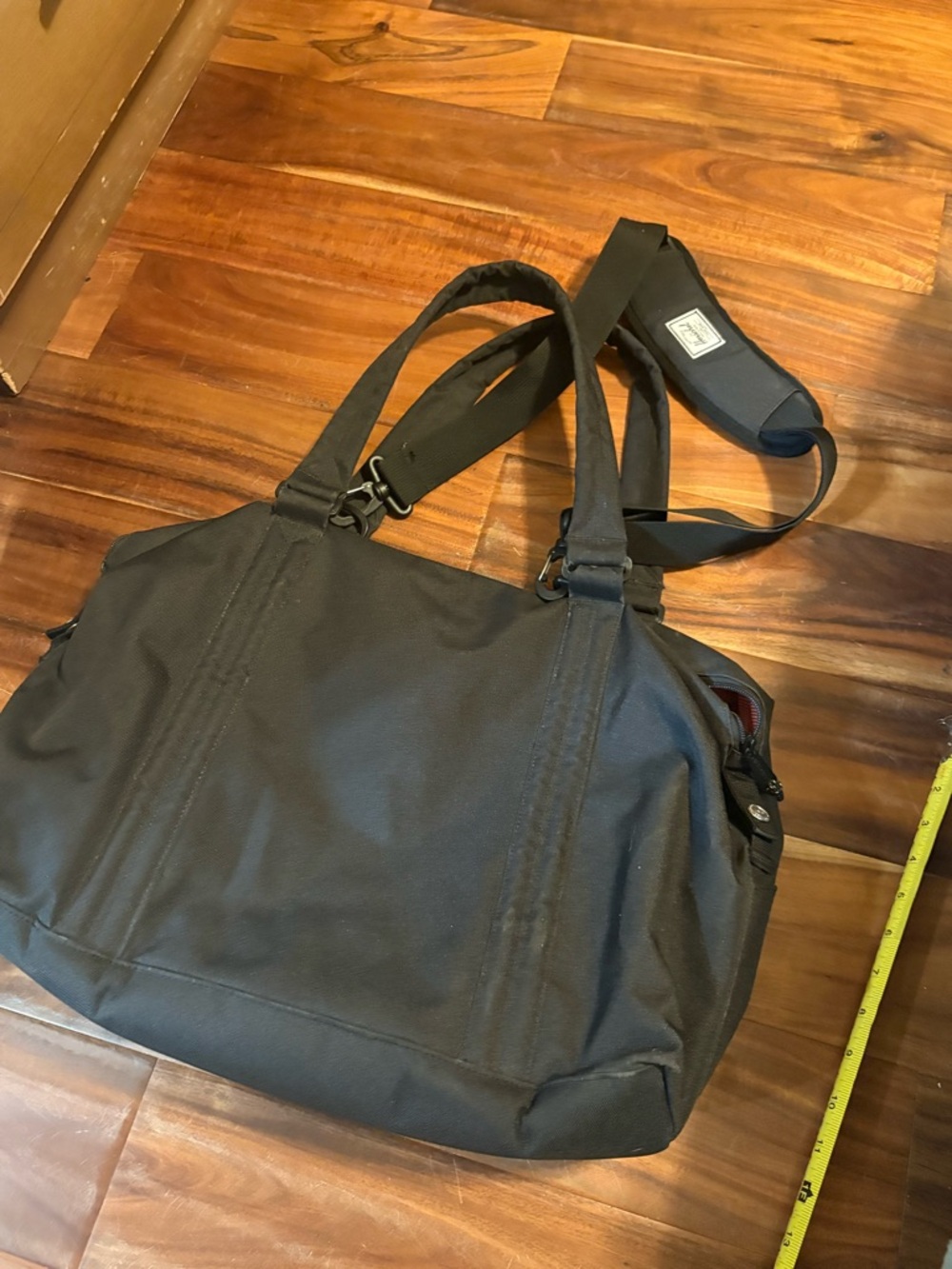 Herschel Strand Sprout Diaper Bag Black Weekender Tote + Changing Pad - Picture 7 of 7